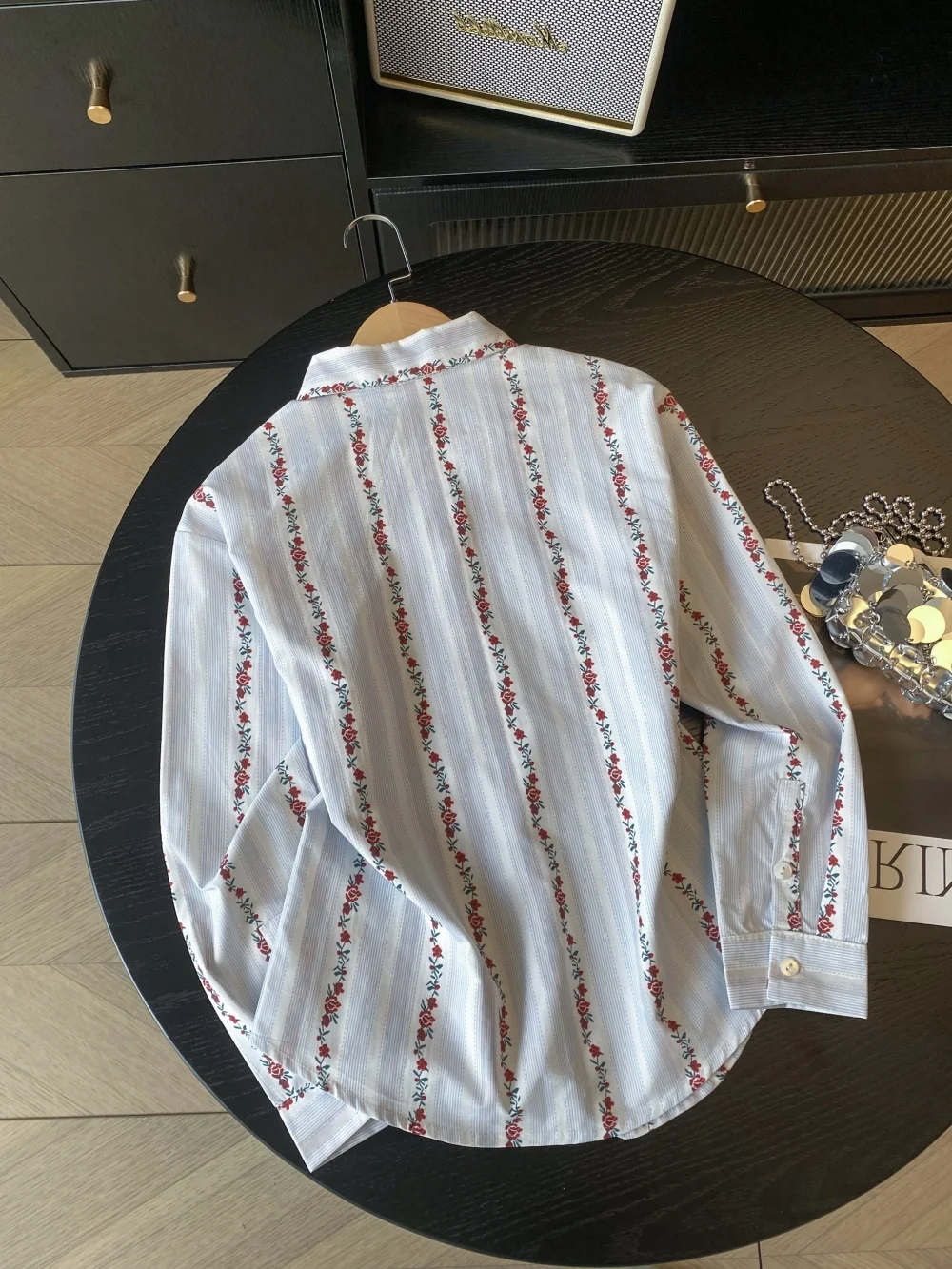 Casual Sle Long Sve irt Stampa floreale da donna Commute Friendly Versatile Primavera Autunno Stagione Abbigliamento casual