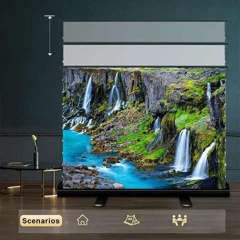 Yovanxer портативный проекционный экран белый стекловолокно 4K 3D