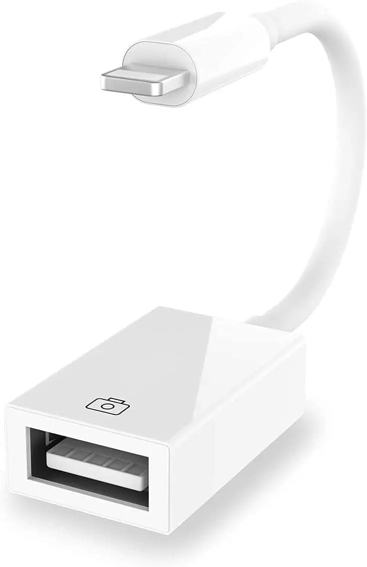 

Адаптер Lightning-USB для камеры для iPhone и iPad, сертифицированный MFi USB 3.0 OTG кабель, поддерживает подключение камеры, флеш-накопителя, карты памяти