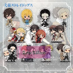 Figura acrílica con soporte para perros Bungou-Stray Atsushi Nakajima Dazai Chuya Ryunosuke, decoración de escritorio, modelo de colección, regalos de juguete