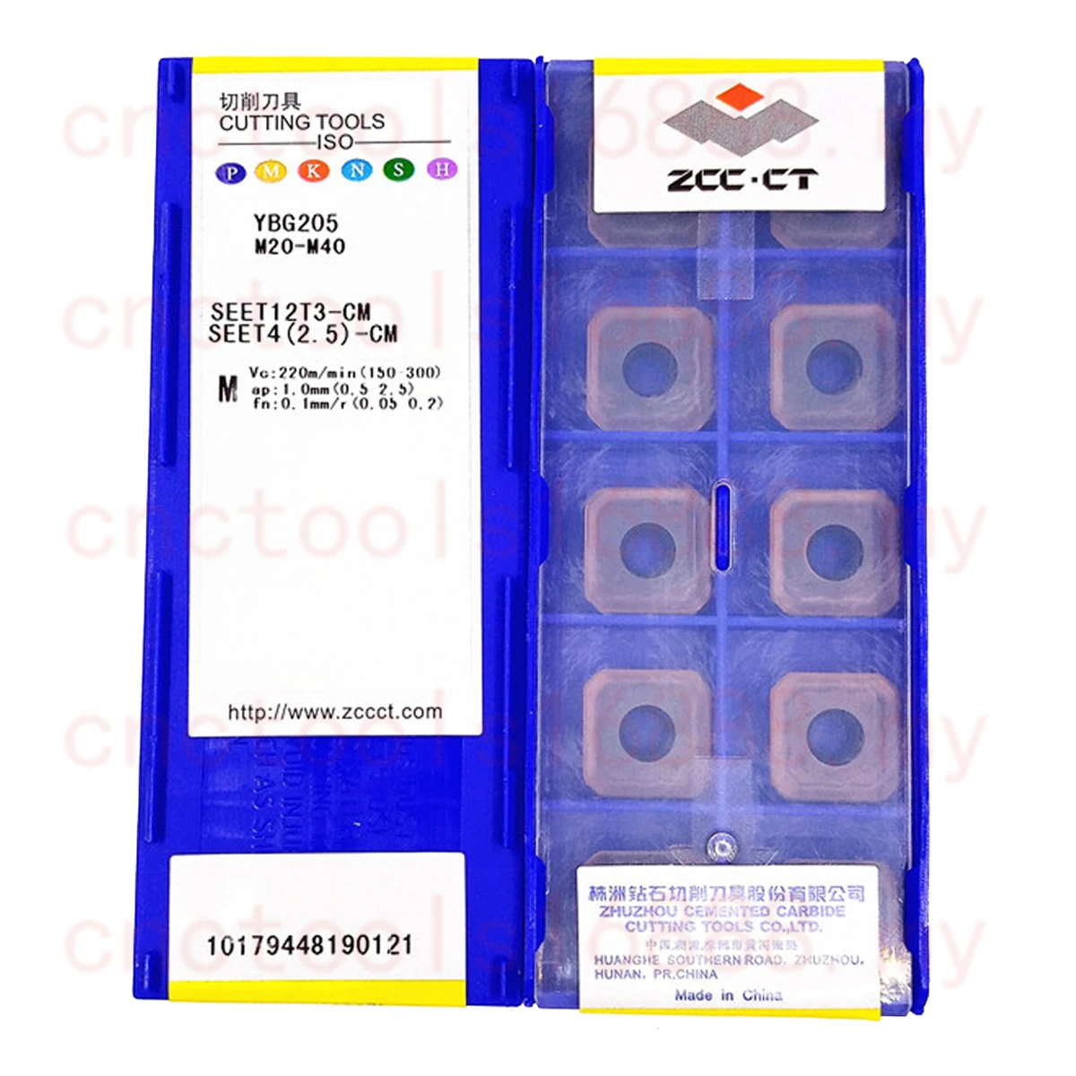 ZCC.CT SEET12T3-CR SEET12T3-CM SEET12T3-DM SEET12T3-DF YBC301 YBG202 YBM251 YBD252 YNG151C YB9320 Carbide Insert SEET Inserts