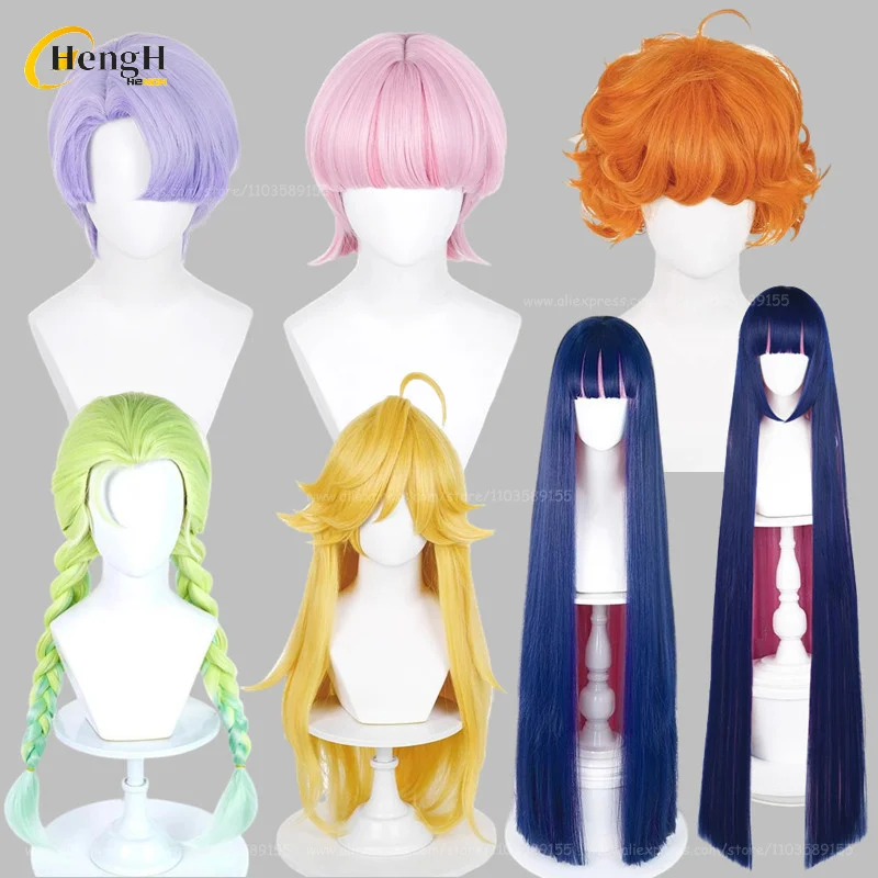 

Anime Polyester Polyurethane Burifu Panty Anarchy Stocking Anarchy Gunsmith Cosplay Wigs Heat Resistant Synthetic Hair Wigs