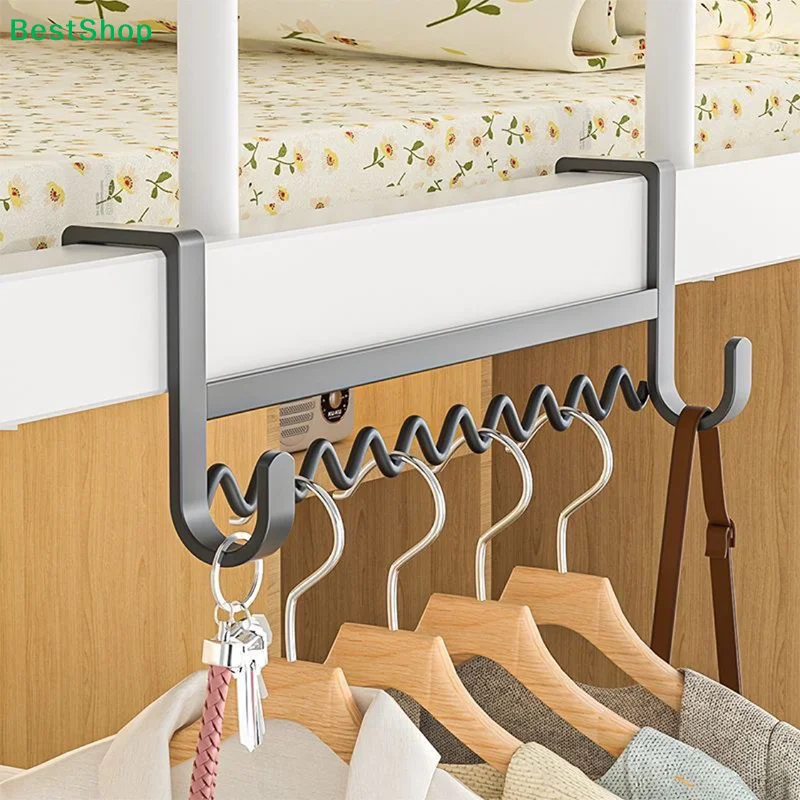 ✈ Bettgestell-Aufhängehaken-Organizer - Mehrfachhaken-Organizer für Schlafsaalbetten/Kleiderschränke (Platzsparendes Design)