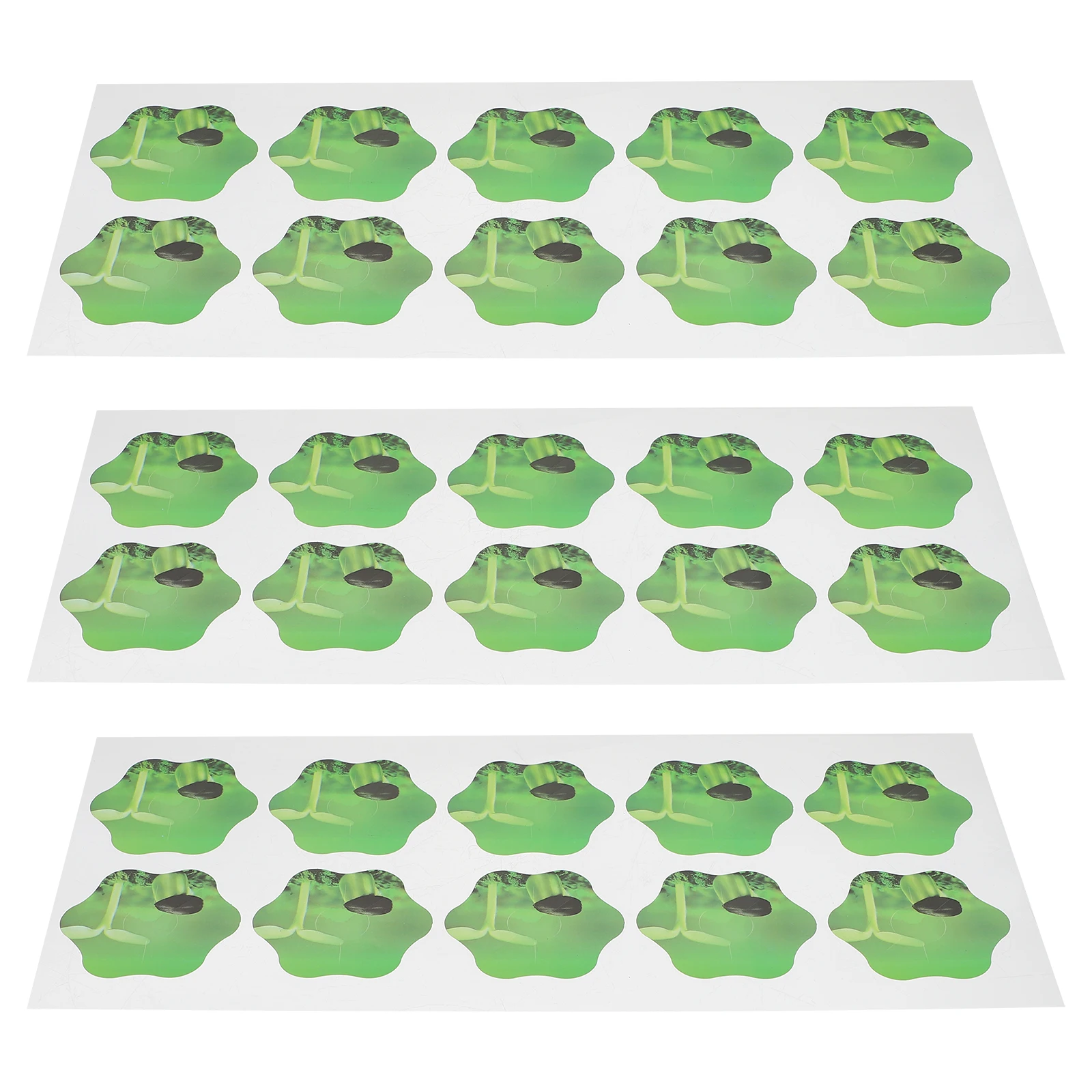 

100pcs Hydroponic Plant Machine Stickers PVC Self Adhesive Green Petal Shape 50 Labels Per Box 2 Boxes Garden Accessories Pod