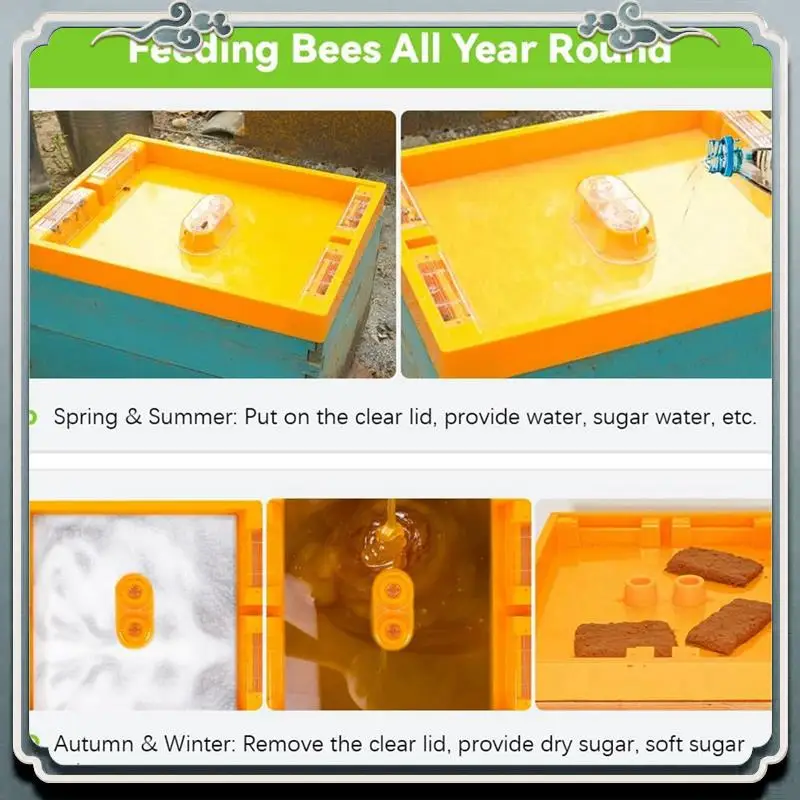 Durable Bee Feeder Top Feeder For Beehive Langstroth 10 Frame Beekeeping Supplies Used To Feed Water Or Sugar Cake To Bee Hive