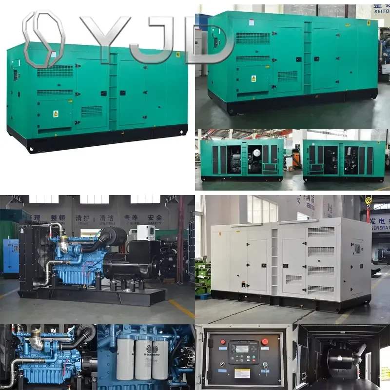 YJD Factory Price Weichai Baudouin with Soundproof Low Noise Direct Sales 600kw 750kva diesel Generator Cheap Price
