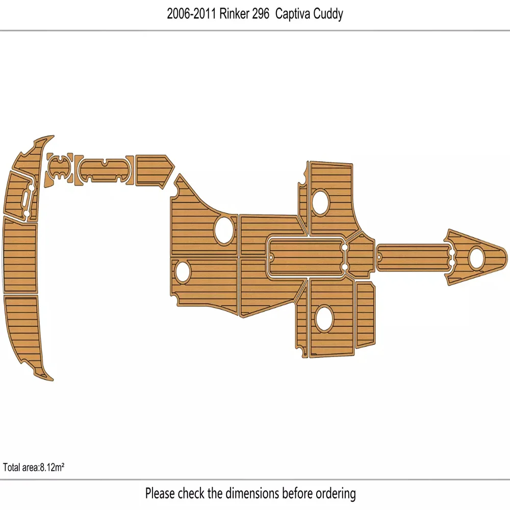 2006-2011 Rinker 296 Captiva Cuddy Cockpit swim platform 1/4