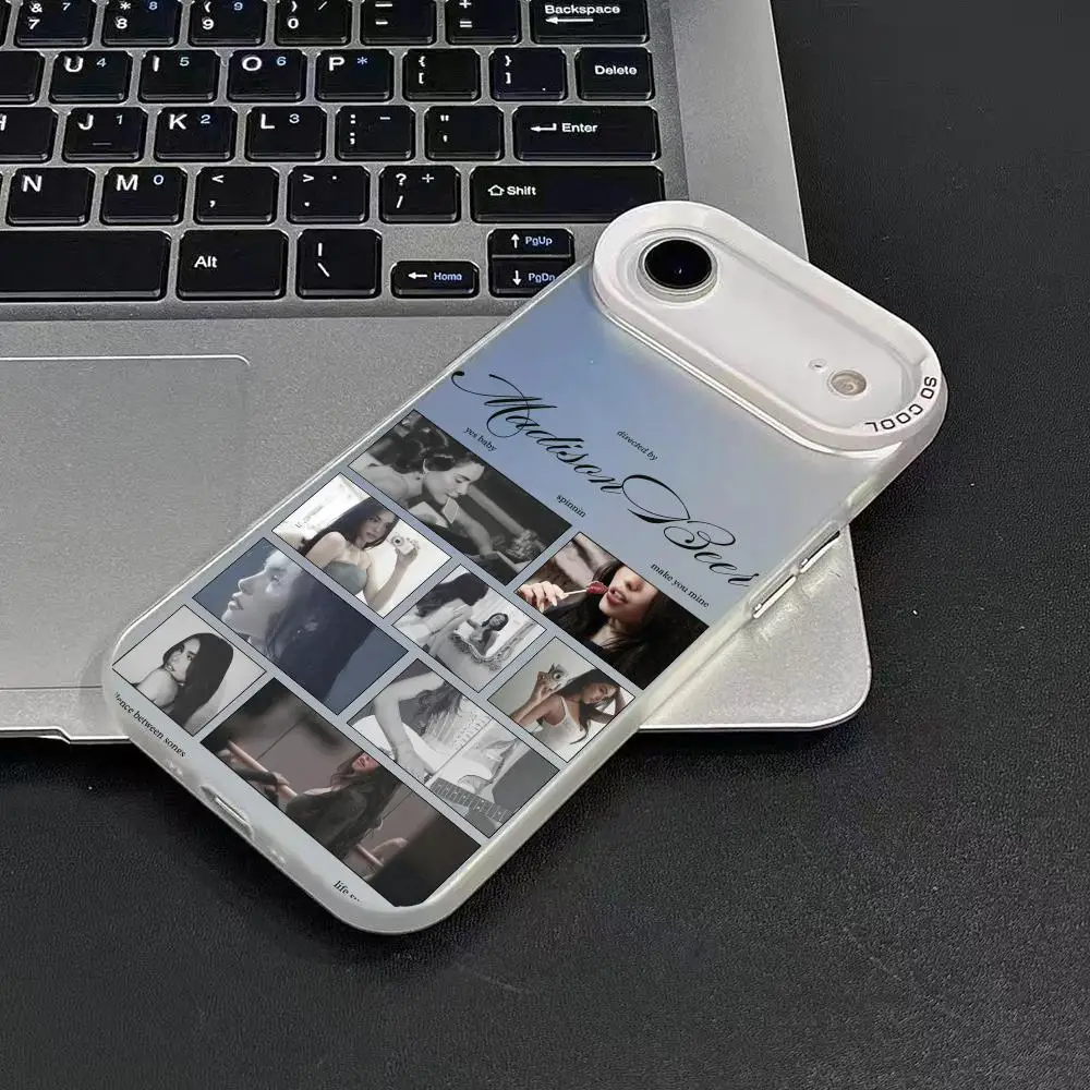 M-Madison BeerS Cantante Cassa Del Telefono Per iPhone 17 16 15 14 13 12 11 Pro Max Air Matte Laser Aurora Antiurto Funda