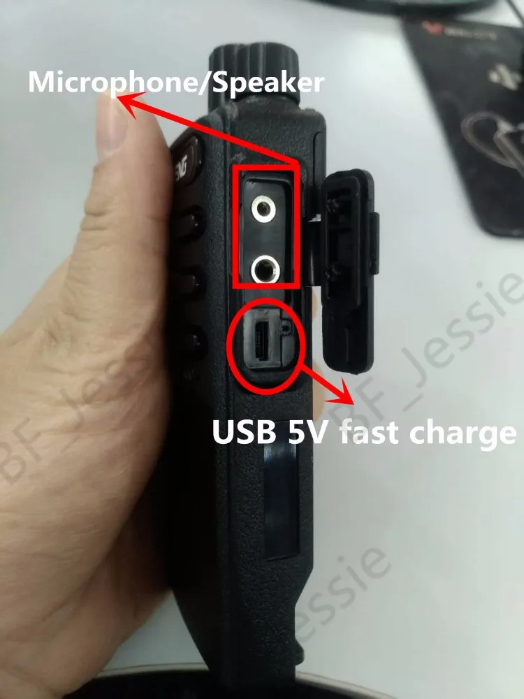 Neues Modell Baofeng BF-V2B Funk-Gegensprechanlage USB 5V Schnellladung PMR-Gegensprechanlage 400-470 MHz UHF