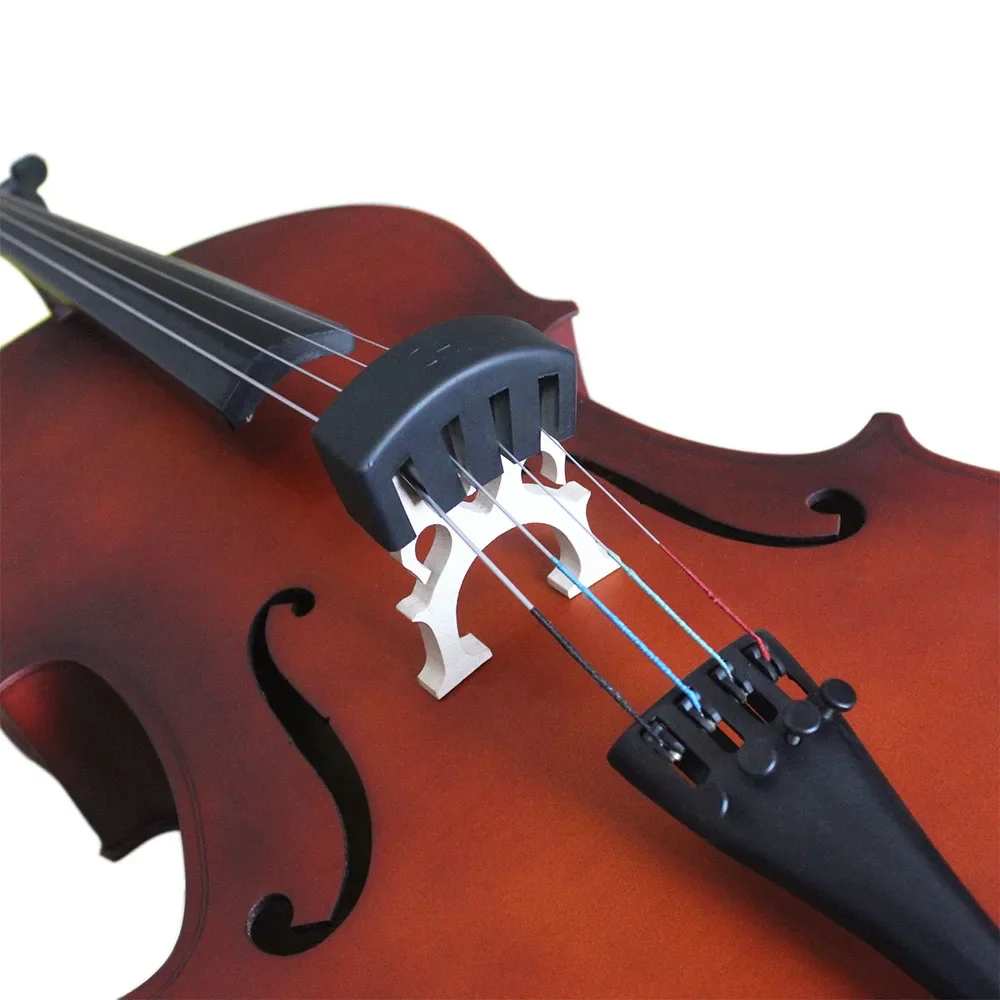 M MBAT 1pcs Rubber Cello Violin Mute Silencer Practice Fiddle Decrease the Volume Accessories Tools Not Disturb Others to Rest