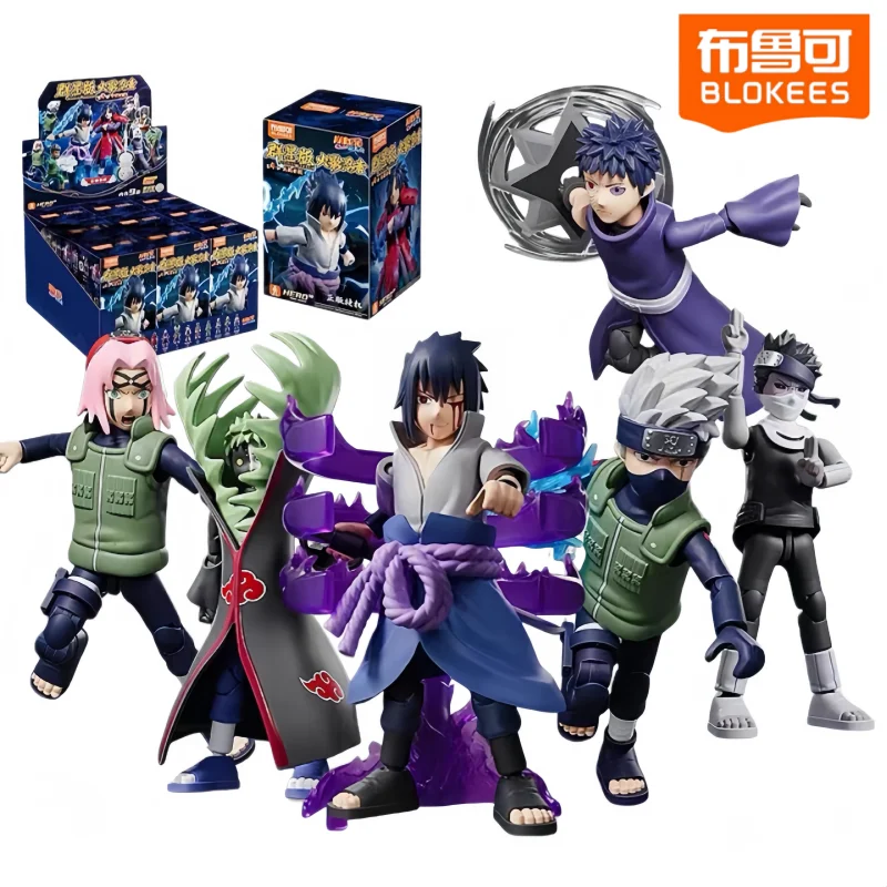 

Hot Sale Blokees Naruto Galaxy Version Blind Box Movable Anime Figure Blocks Desktop Decors Collectible Boy's Toy Birthday Gift