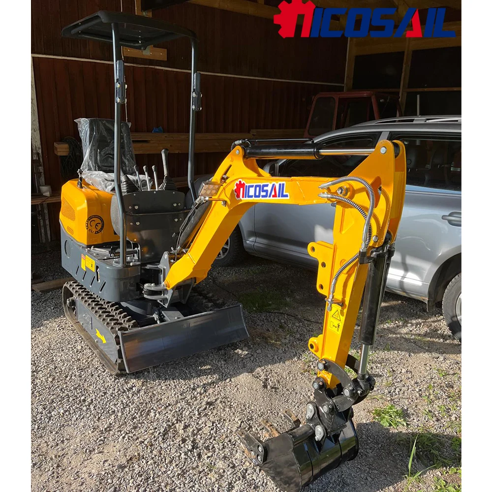 

0.8T Micro Excavator for Orchard Narrow-Row Digging Grabbing Farm Plot Leveling Municipal Mini-Greening Easy Maneuver