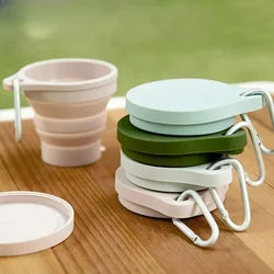 1PC 180ML Folding Cup Mini Telescopic Cup Silicone Portable Tea Cup Outdoor Travel Supplies