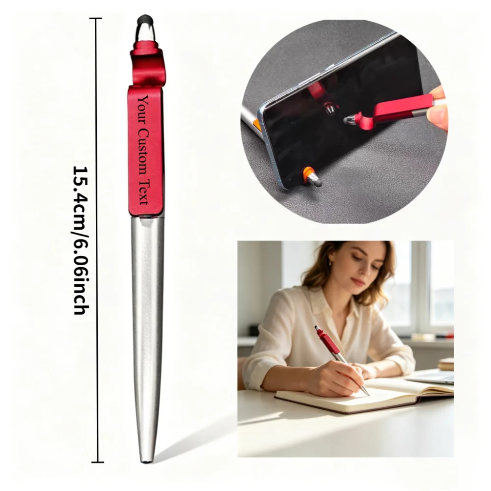 30PCS Custom Touch Screen Stylus Ballpoint Pen Personalized Custom Text Writing Pen Phone Touch Stylus Pen for Office School
