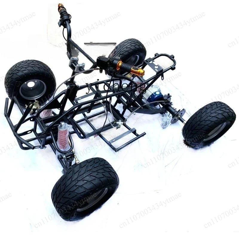 Four Wheel Electric ATV Full Frame Assembly Axle Drive Front Rear Suspension Modified Parts Kit