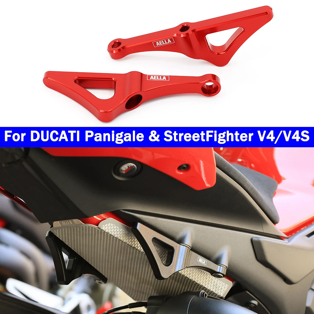 For DUCATI Panigale V4 V4S StreetFighter V4 V4S Motorcycle Rear Subframe Racing Hooks Tie Down Holder Traction Strap Hooks