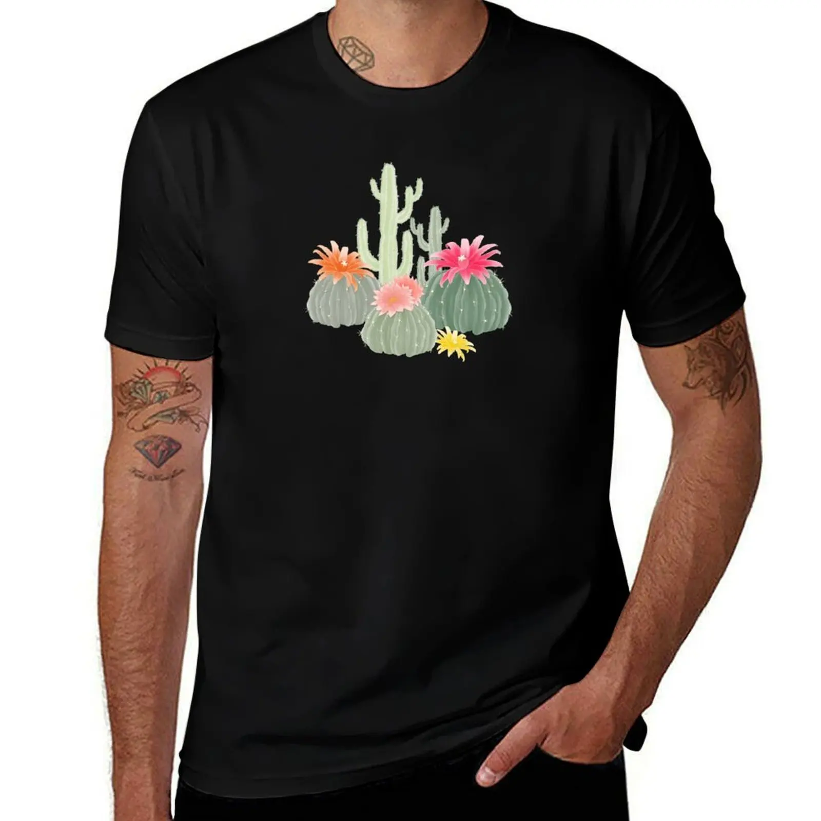 

Cactus Flower T-Shirt Anti-Wrinkle Short Sleeve T-Shirt