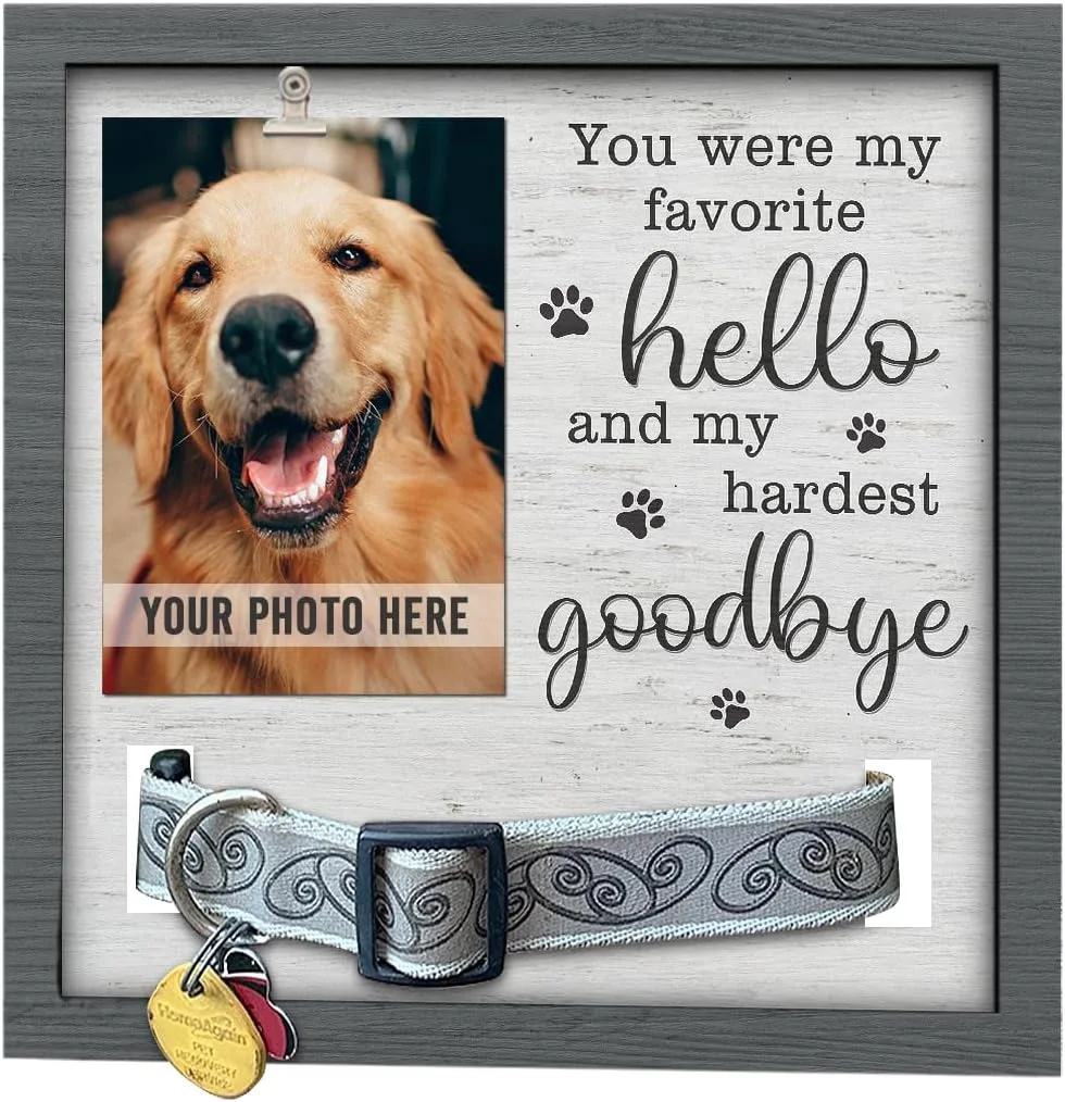 High Quality Wood Board Love Pet Memorial Frame Sympathy Pet Keepsake Frame Lose Your Dog Pet Memorial Photo Frame