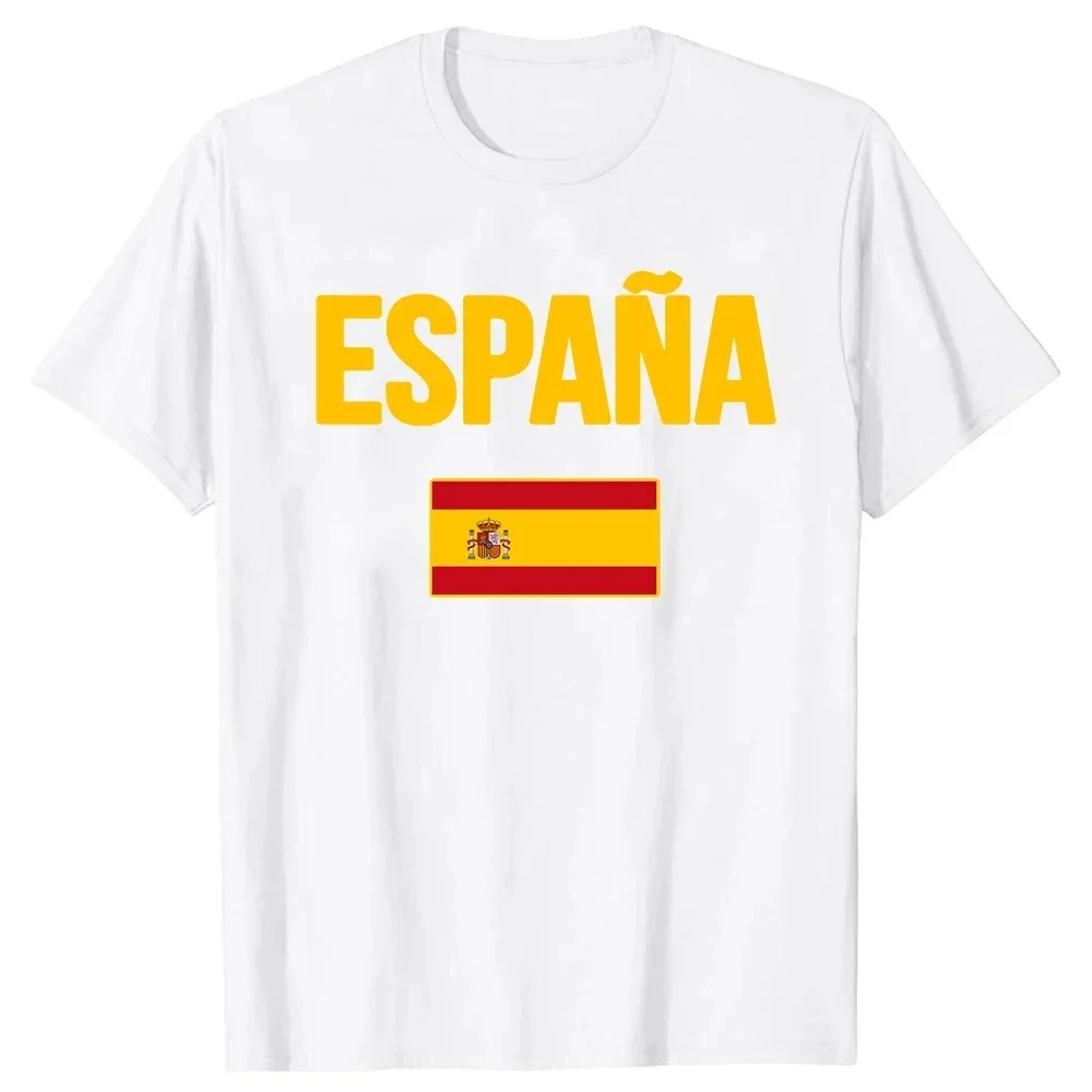 Funny ESPANA Girl and Boy Tops Tee Round Neck Short-Sleeve Fashion Casual Spain women Graphic T-shirts Clothing