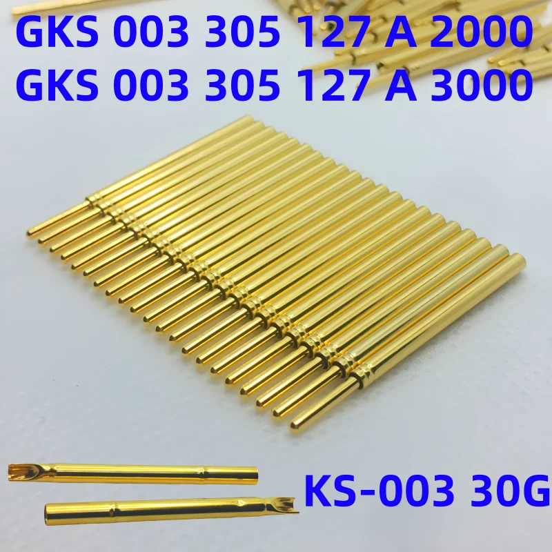 

100PCS Ingun Test Probe Test Pin GKS003305127A3000 A2000 2.0*33mm Round Head J Head Needle Seat Socket Tube KS-003 30G P125-J