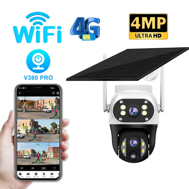 Outdoor Power G Motion - Telecamera di Sicurezza 4G WiFi a