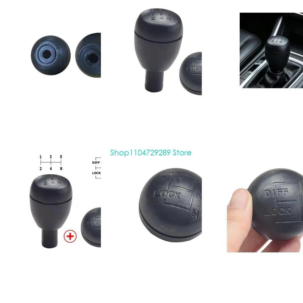 D8KE Manual Transmission Gear Knob, Black Rounded Grip and 5 Speed Top for R380 LT77 1983-2016 Worn Part Updates Daily FTC3852