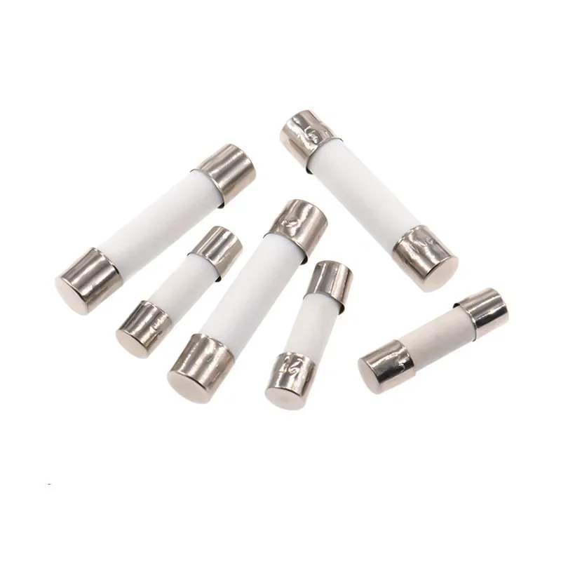 10pc/lot 5*20mm 6*30mm Fast Blow Tube Fuses Mm 250V 0.1 0.2 0.3 0.5 1 2 3 4 5 6 8 10 15 20 25 30A AMP Fuse Ceramic Fuse