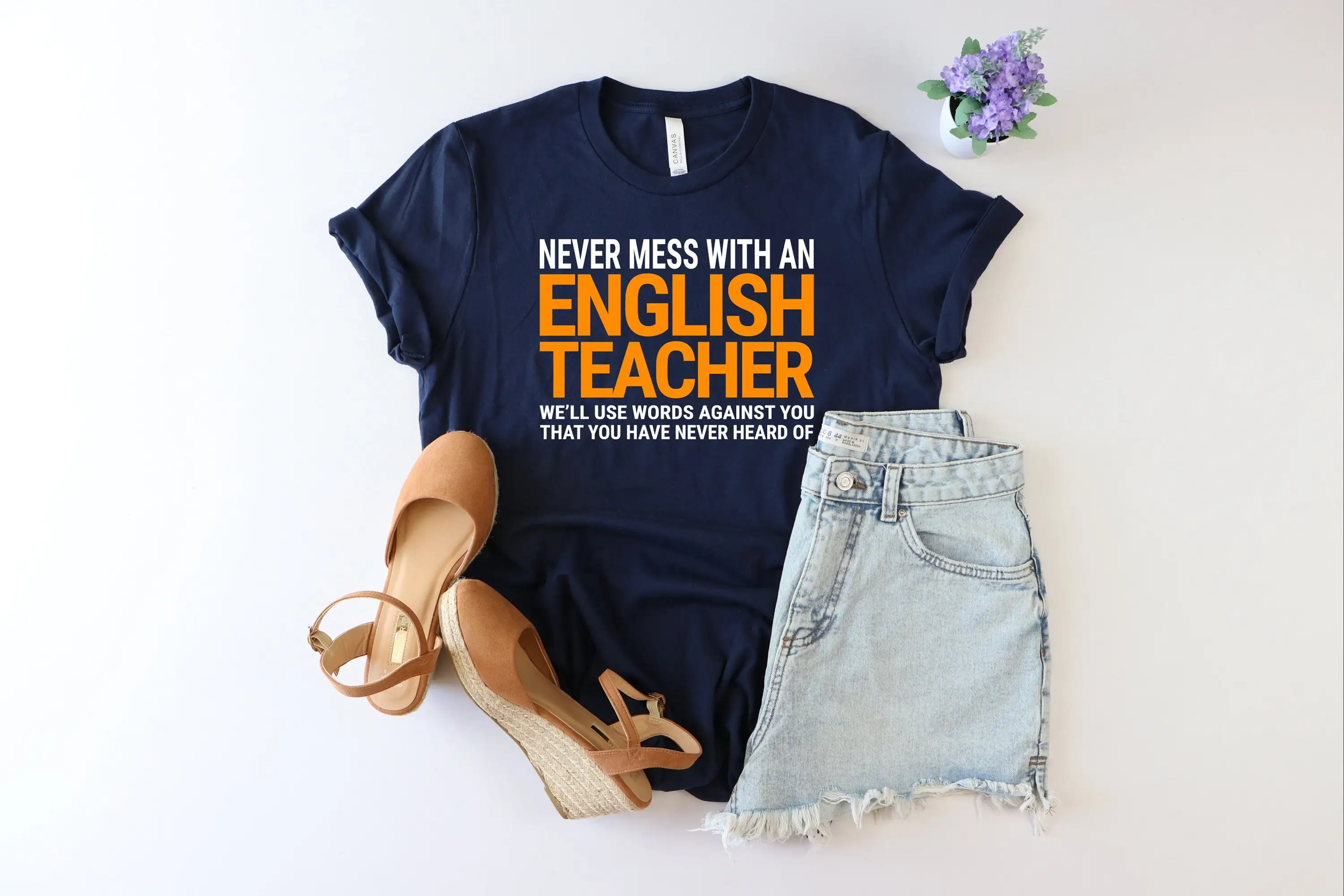 English teacher shirt Funny grammar appreciation kindergarten life