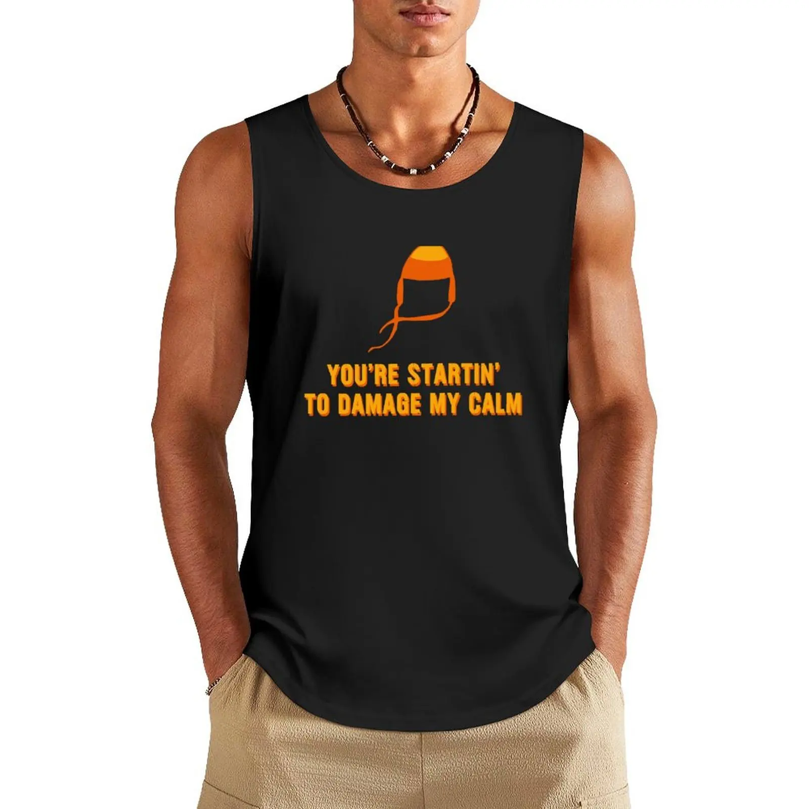 

Jayne Hat Shirt - Damage My Calm Tank Top gym clothes man fitness Men's gym articles Short sleeve clothes for men