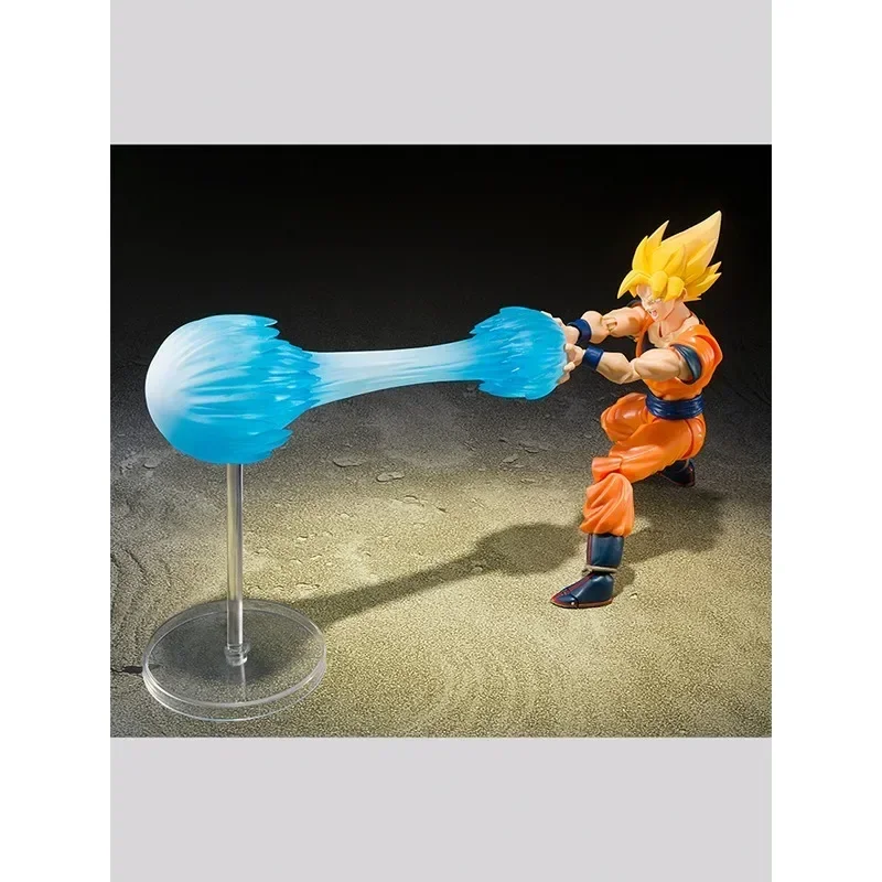 Bandai Genuine Dragon Ball Anime Action Figure, Modelo de Brinquedos, Presentes, Colecionáveis, Genuíno, SUPER SAIYAN, EFEITO GOKU, Conjunto de Peças, SHF