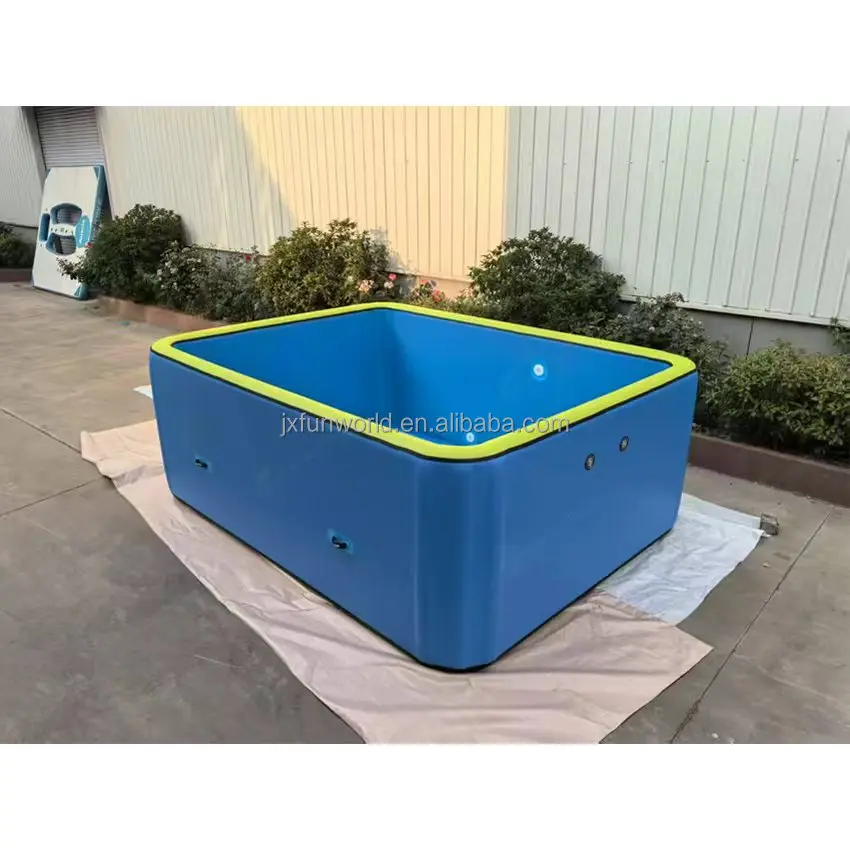 Custom Size Inflatable Pool Drop Stitch Fabric Pools Swimming Outdoor Portable Pool Above Ground For Yard