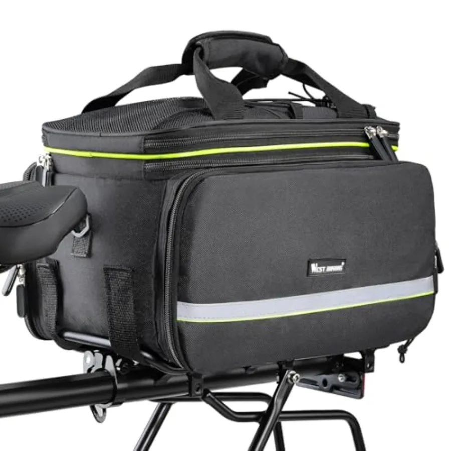 

35L Bike Storage Bag Double Side Pannier BagsWaterproof Cargo Rack Pack Saddle Bag Shoulder Bags with Rain Cover for Riding Mul