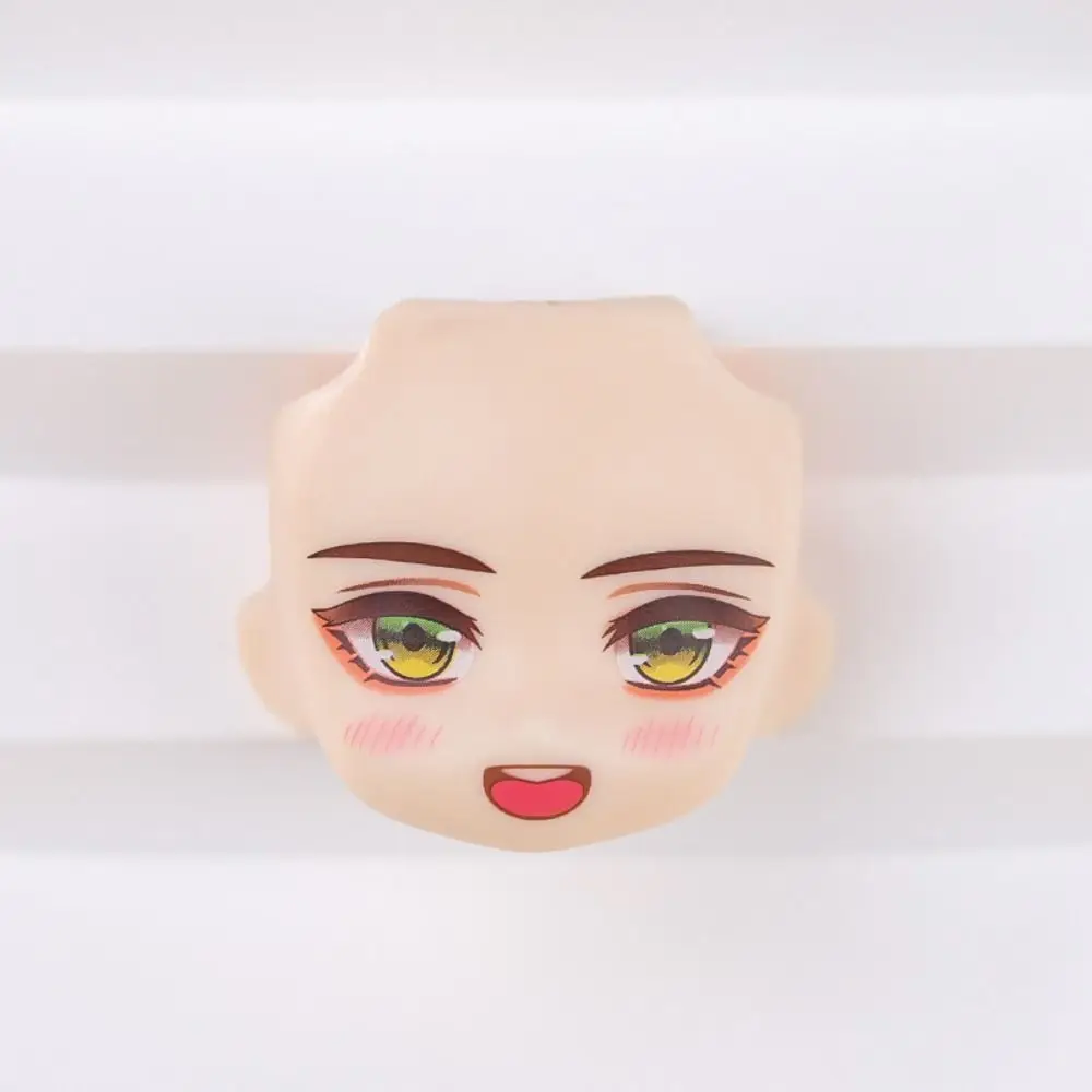 3D Decal Eyes OB11 Doll Face Change Faces With Makeup Doll Replacement Face Anime GSC Head Obitsu 11 Doll Face Girl Gift