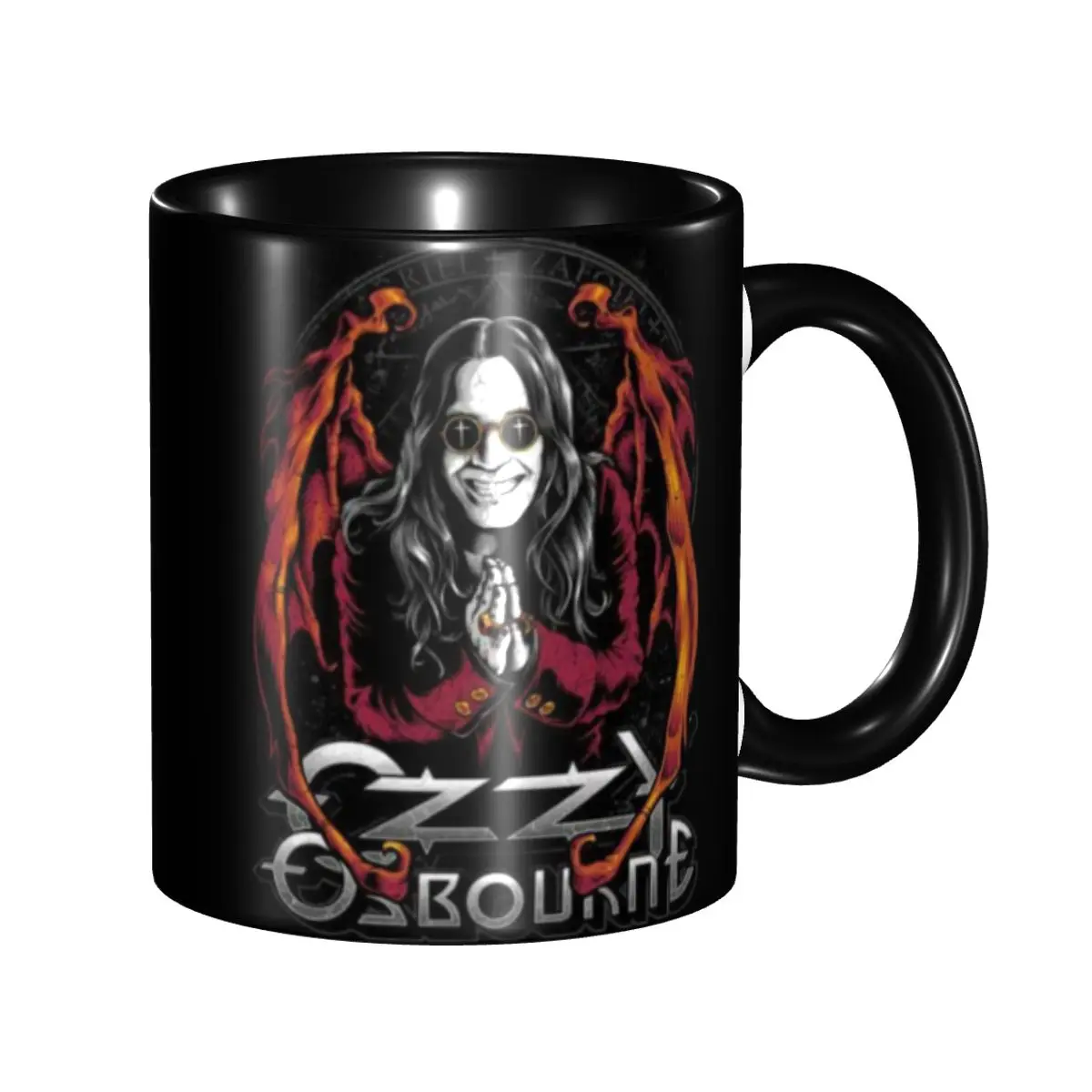 

Ozzy Osbourne Heavy Metal Rock Music Singer Coffee Mugs DIY Customized Ceramic Tea Milk Mug