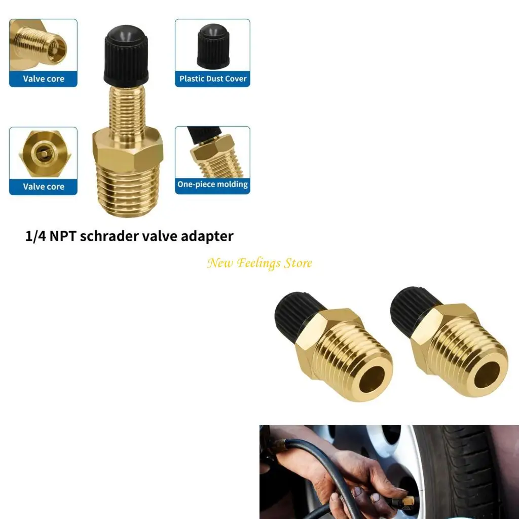 

J6BF 2pcs Valves Adapter Connector For Automotive Tire Pumps And Compressors Portable