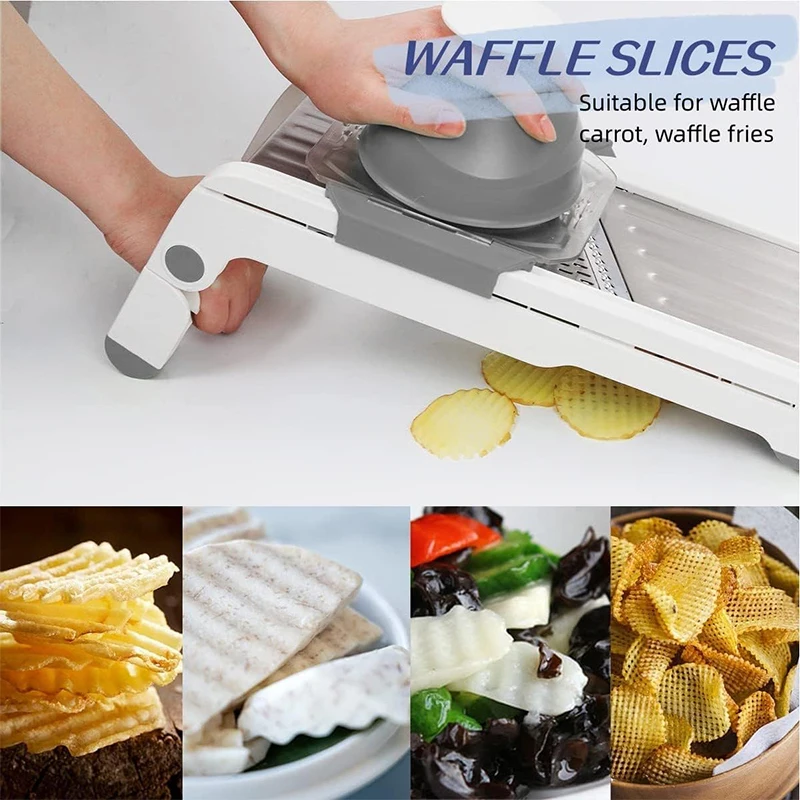 Adjustable Vegetable Slicer Mandoline Manual Potato Onion Julienne Fruit Carrot Cutter Slicer Stainless Steel Food Cutter Grater
