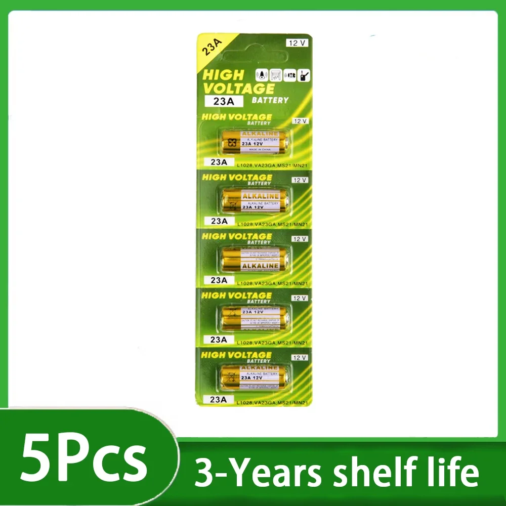 12V 23A Batterie 23GA A23S E23A EL12 MN21 V23GA GP23A LRV08 Für Türklingel Fernbedienung Elektrische Spielzeug A23 Alkaline batterie Pack