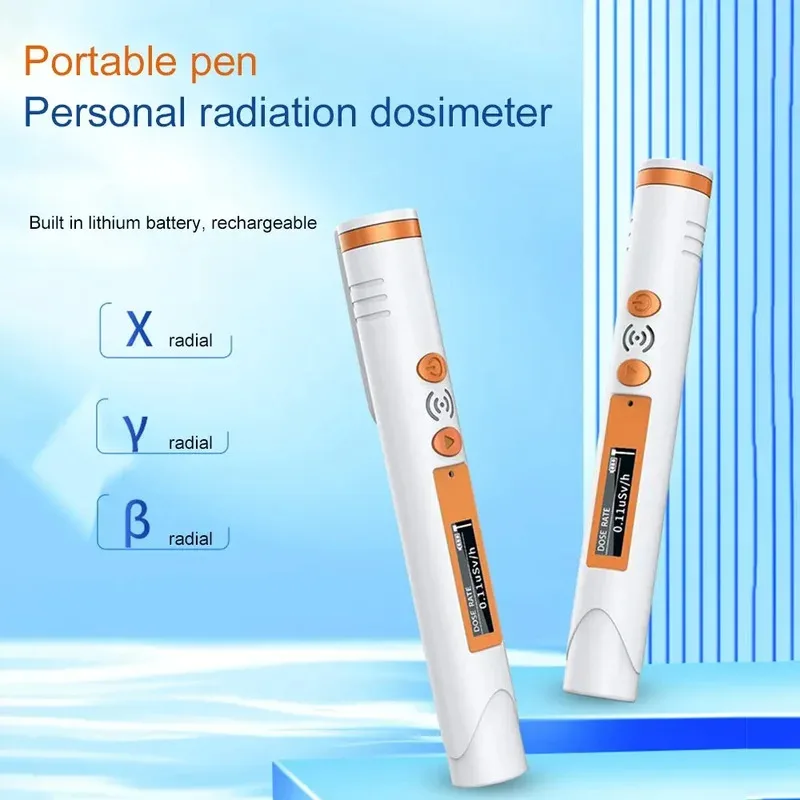 Portable Geiger Counter Nuclear Radiation Detector - X Ray Beta Gamma Dosimeter with Digital LCD Display High Precision Alarm