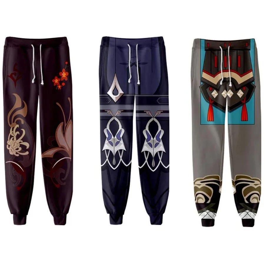 

Anime Game Genshin Impact 3D Joggers Pants Men/Women Casual Trousers Harajuku Hip Hop Sweatpants Pantalon Homme Cosplay Costume