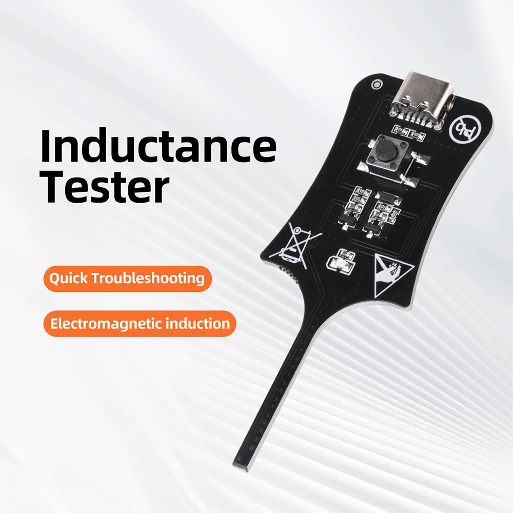 5V Electromagnetic Induction Tester Phone Motherboard Inductance Detector Quick Fault Check Type C Repair Testing Tool