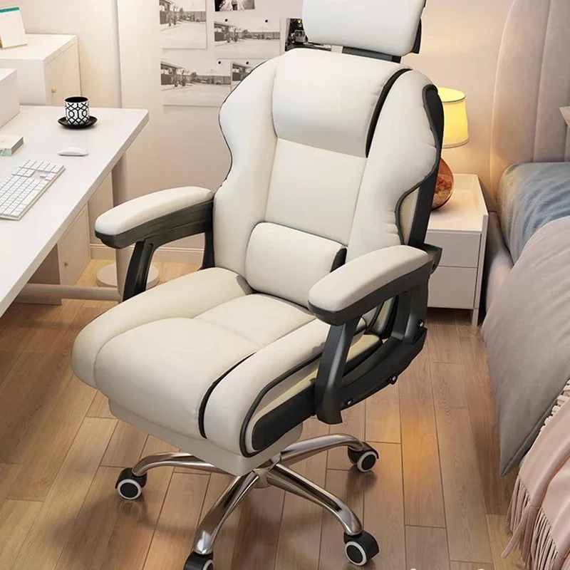 

Multi-Scene Gaming Chair Leather Recliner 135° Footrest Computer Desk Chair For Home Office Game Room Streaming Lift Rotating