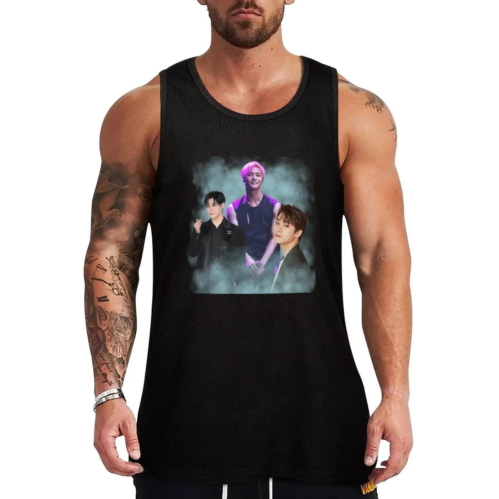 

Moonbin - ASTRO - Kpop Tank Top Sleeveless men bodybuilding man Men sleeveless tee Gym T-shirts for men