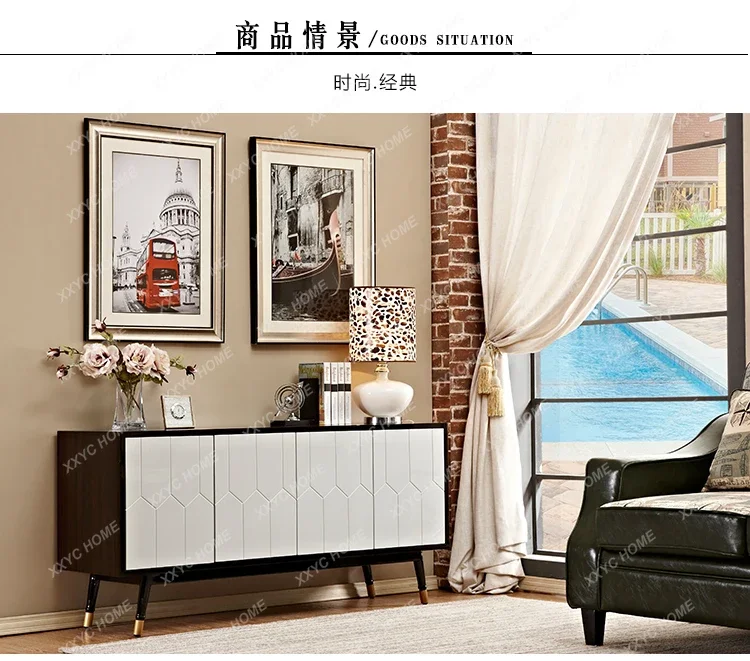 HMJNeoclassical dining side cabinet, paint storage, living room entrance, wall decoration, storage, bedroom floor cabinet