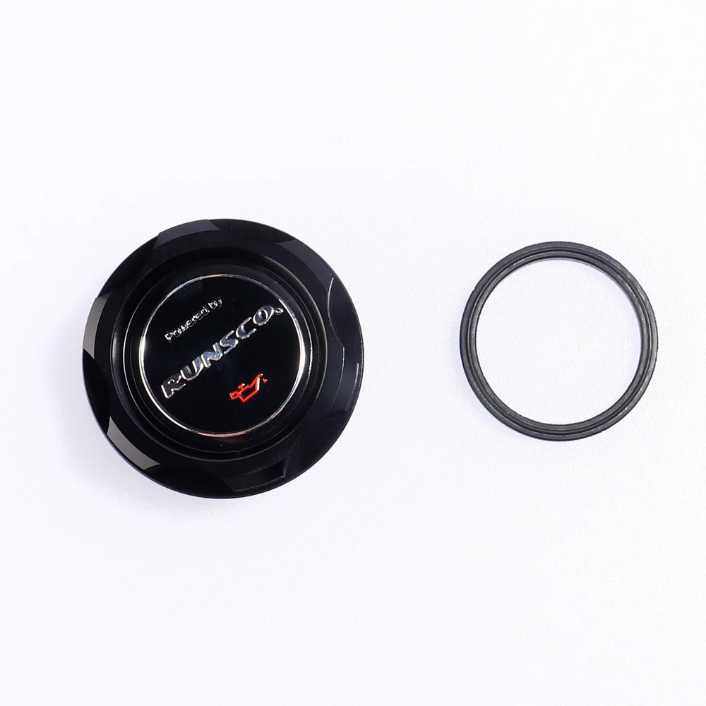 Runsco Car Oil Fuel Tank Cap Engine Filler Machine Oil Cover for Honda Civic D/B/H/K/F/L Series Cover CNC Aluminum