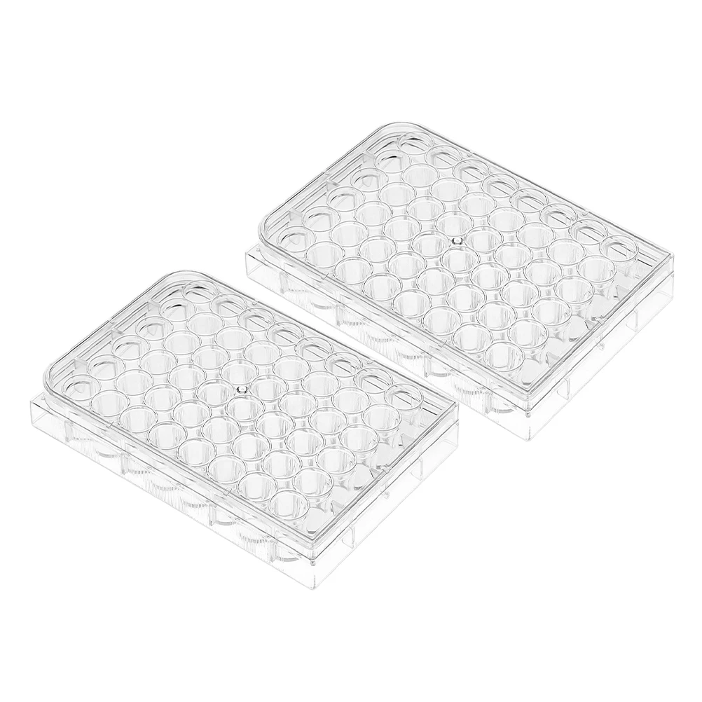 

48-well Culture Plate Cell Tray with Lid Science Plates for Lab Laboratory Use Dish