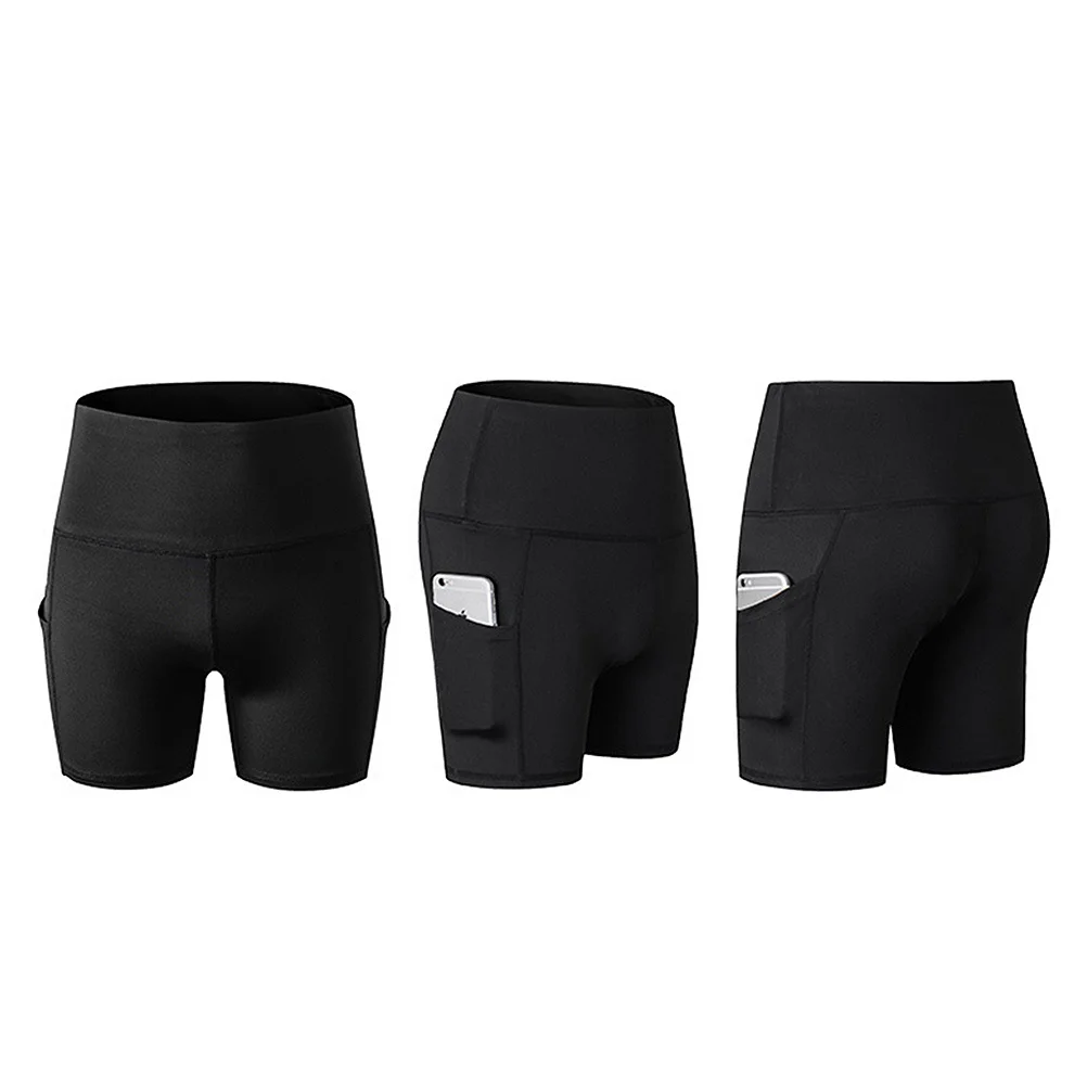 

High Waist Yoga Shorts Women's Quick Dry Athletic Short Pants for Sports Running Gym Workout Comfortable Fit Trisection Design