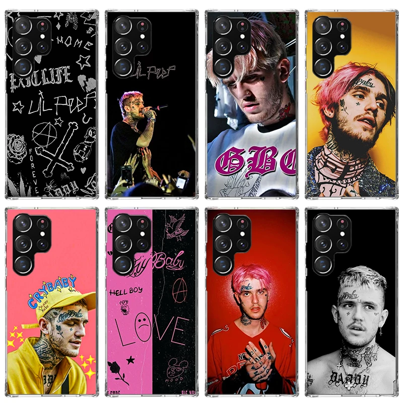 Lil Peep Singer Phone Case for Samsung Galaxy S24 S23 S22 Plus S21 FE S20 Ultra S10 S10E S9 S8 + Soft Cover Print Fundas