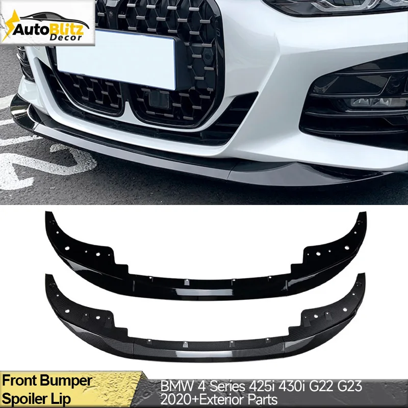 

Car Front Bumper Lower Splitter Spoiler Lip Bodykits Of Car Accessories For BMW 4 Series 425i 430i G22 G23 2020+Exterior Parts