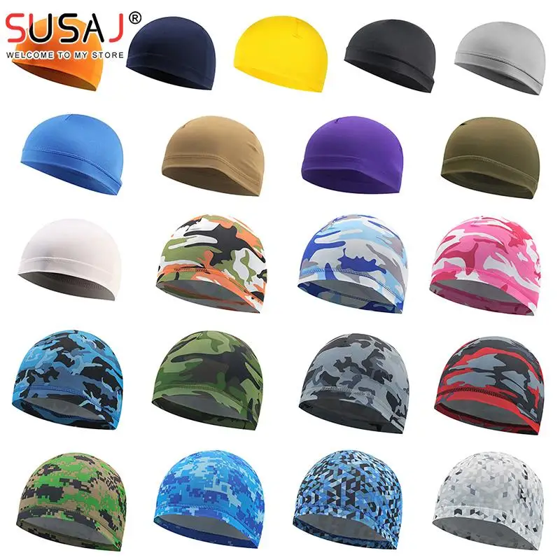 Quick Dry Cycling Cap Helmet Anti-UV Anti-Sweat Sports Hat Motorcycle Bike Riding Bicycle Cycling Hat Unisex Inner Cap New