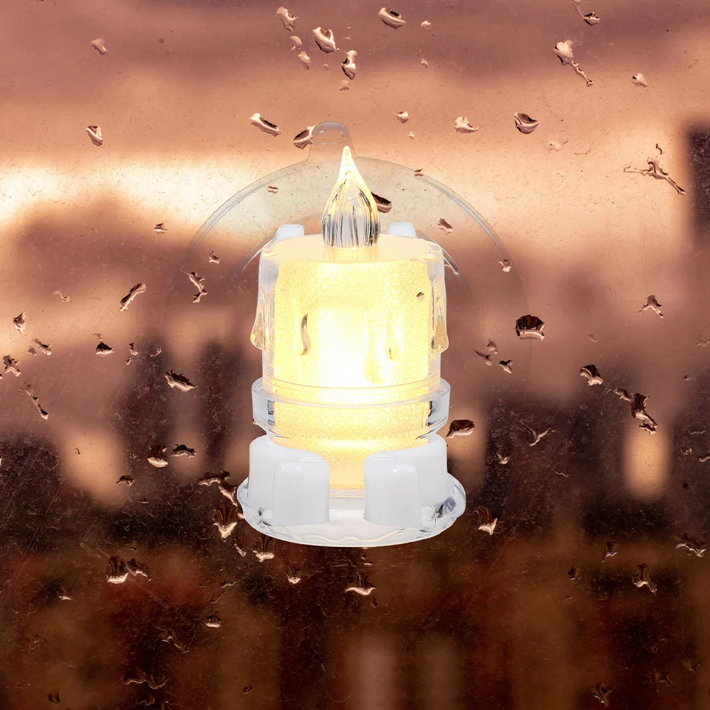 2Pcs Electronic Accessories Transparent Suction Cup Holders for Windows Walls Strong Grip Mini LED Clips Holiday